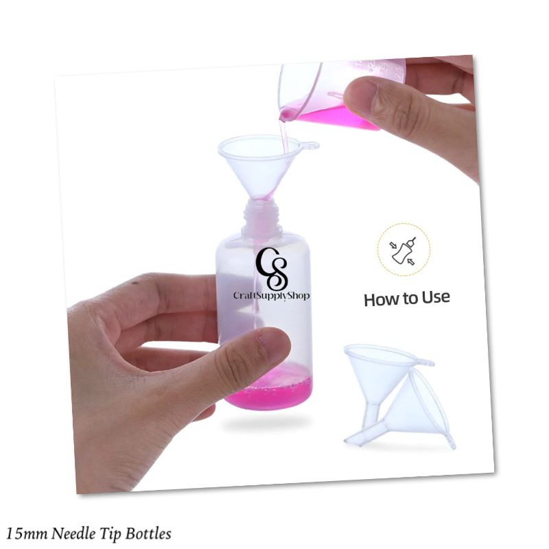 15mm Needle Tip 50ml Bottle + Funnel