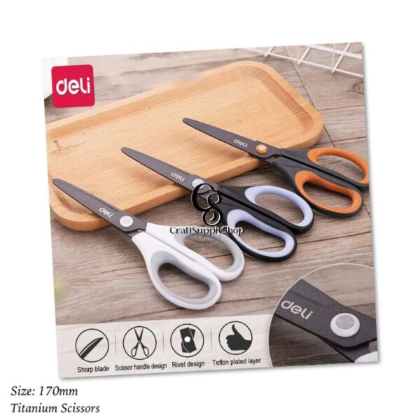 170mm Titanium Teflon Coated Scissors