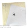 Cream White embossed textured cardstock