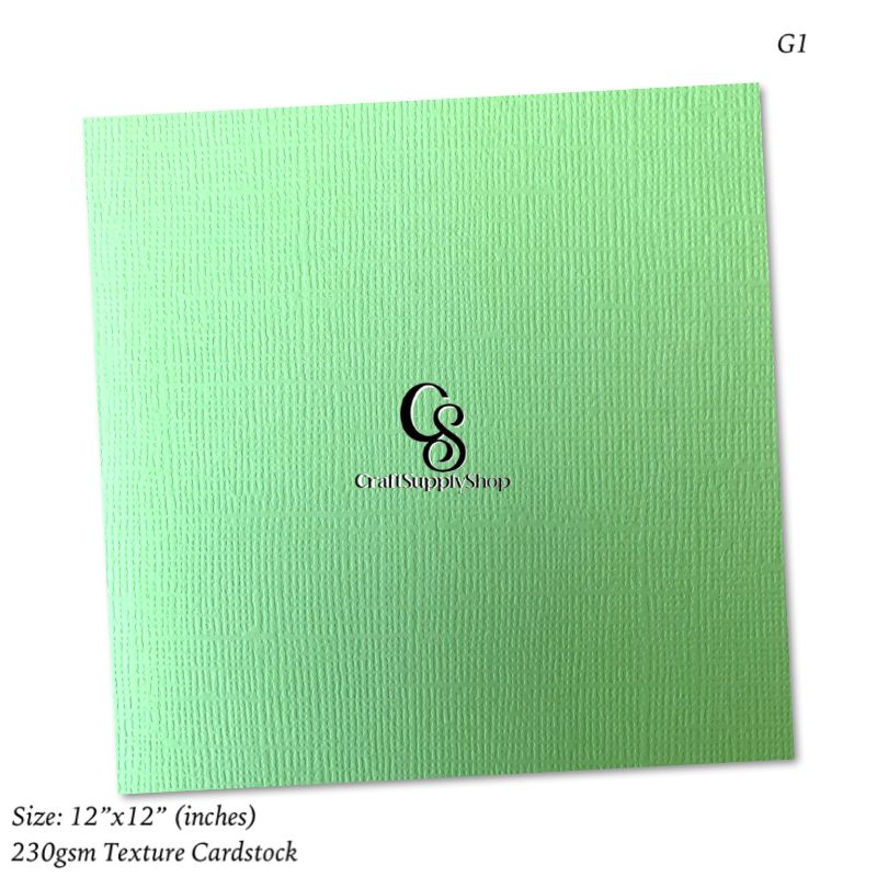 230gsn Green Textured cardstock (1) 230gsm Green Textured cardstock