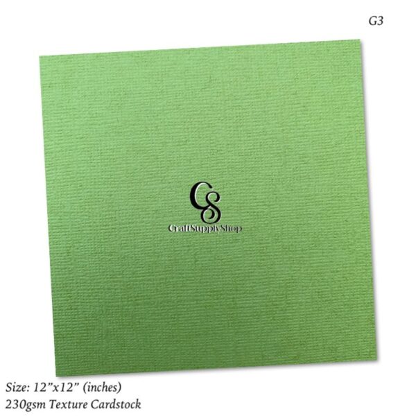 230gsm Green Textured cardstock