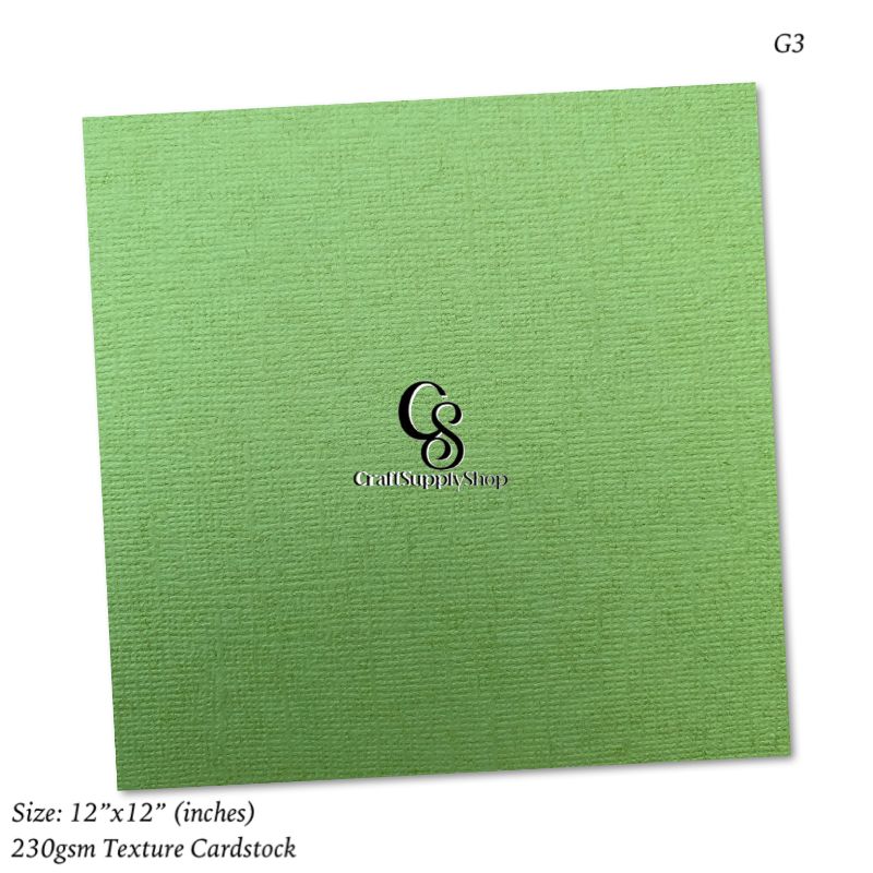 230gsn Green Textured cardstock (2) 230gsm Green Textured cardstock