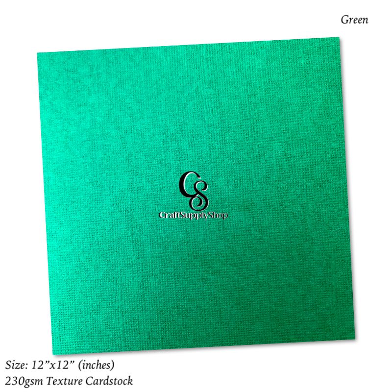 230gsn Green Textured cardstock (4) 230gsm Green Textured cardstock