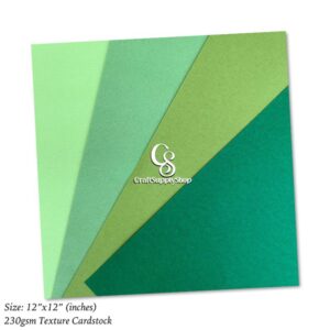 230gsm Green Textured cardstock
