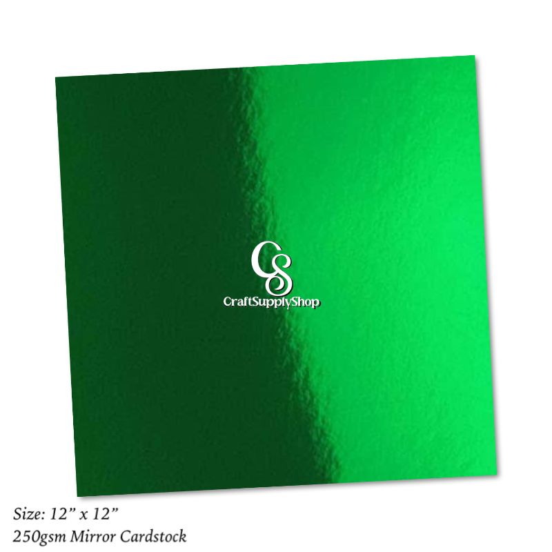 250gsm Mirror Green Carstock 12 x 12 inches 250gsm Mirror Green Carstock 12 x 12 inches