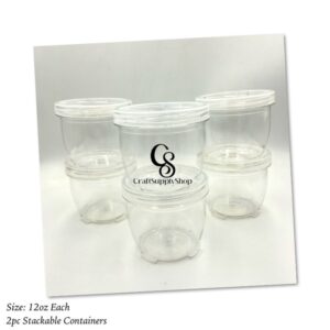 12oz Stackable Containers - 2pc set