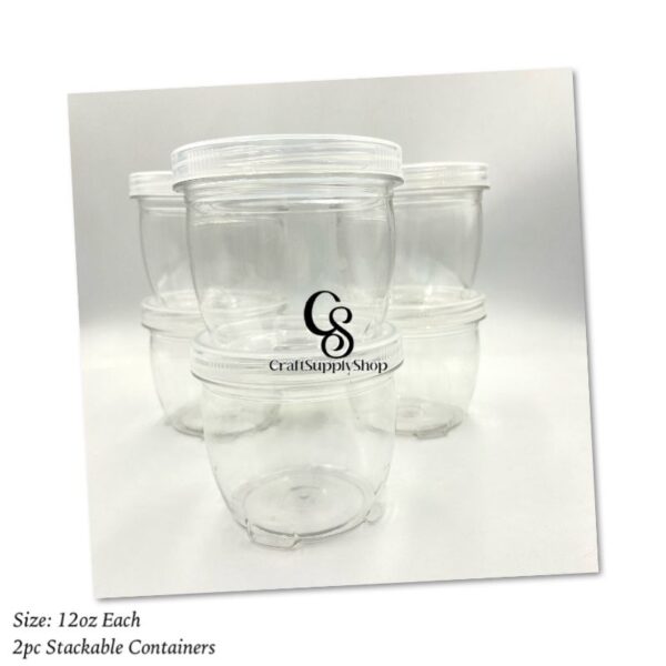 12oz Stackable Containers - 2pc set