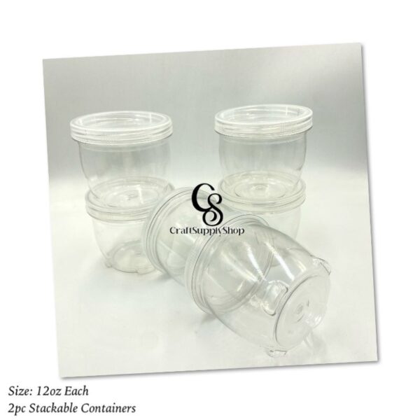 12oz Stackable Containers - 2pc set