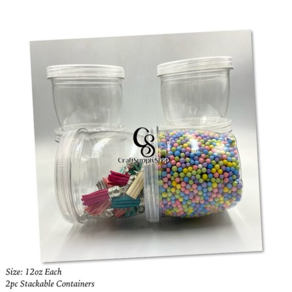 12oz Stackable Containers - 2pc set