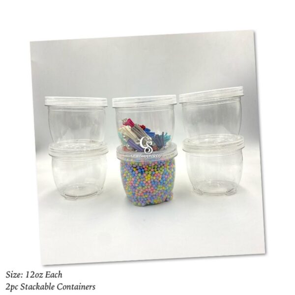 12oz Stackable Containers - 2pc set