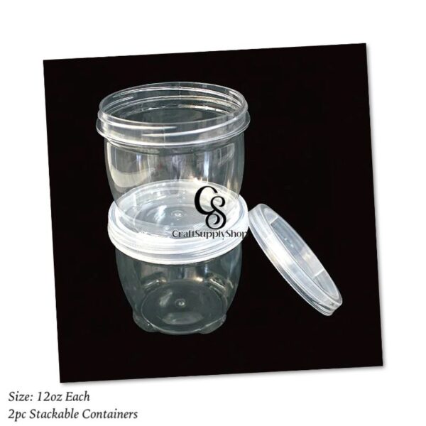 12oz Stackable Containers - 2pc set