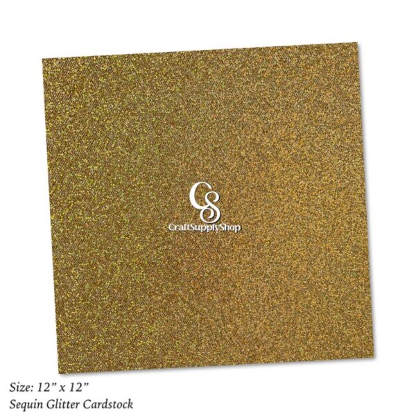 300gsm Gold Sequin Glitter Cardstock