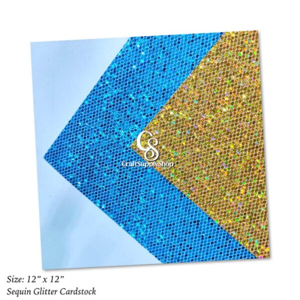 300gsm Gold Sequin Glitter Cardstock