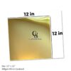 300gsm Mirror Gold Carstock 12 x 12 inches