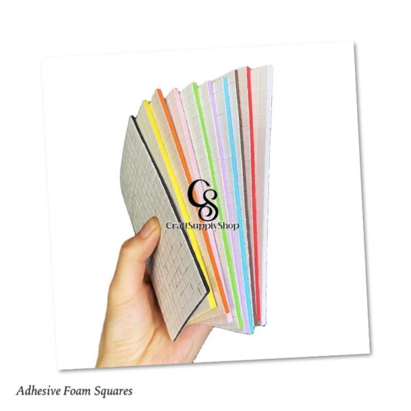 3mm Coloured Double sided Adhesive Foam Squares