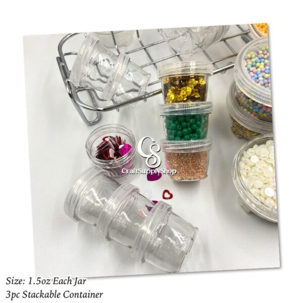 3pc Stackable Sturdy Containers