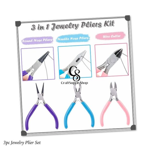 3pc Jewelry Pliers Set