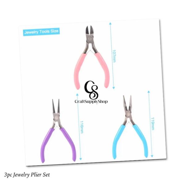 3pc Jewelry Pliers Set