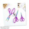 3pc Set Titanium Scissors 23.6cm 21.3cm 14.3cm