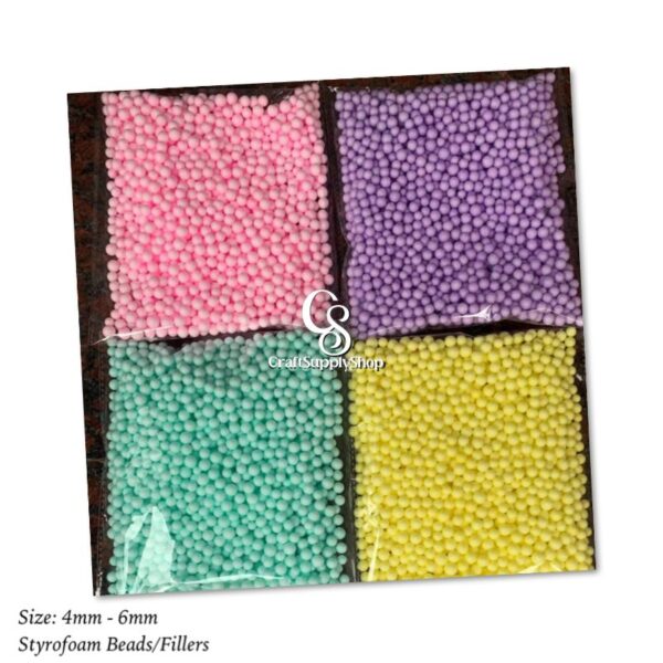 Pastel Purple 4-6mm Polystyrene Styrofoam Beads Fillers