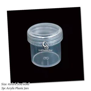 60ml 3pc Acrylic Plastic Jars