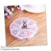 8-Compartment Clear Plastic Round Jewelry Organizer