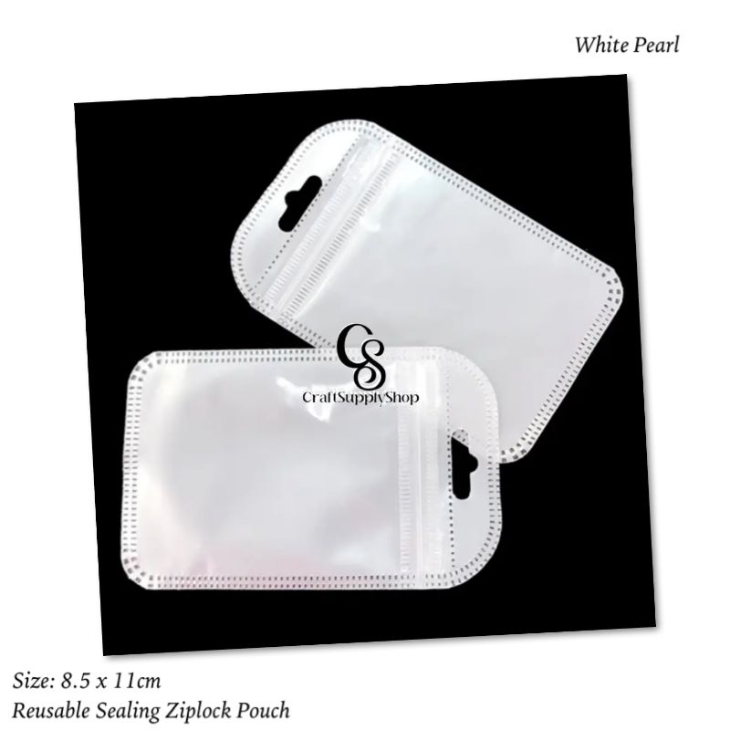 8.5x11cm Reusable Ziplock Pouch (3) Reusable Foil Pouch Makeup Brush Zip Lock Bag Double-Sided Zipper Lock Bag Mylar Bags for Household Storage Jewelry Bracelet Earrings Eyelash Packaging SMall Business packaging