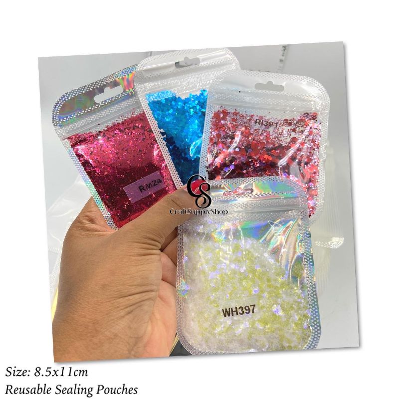 8.5x11cm Reusable ziplock pouch (6) 8.5x11cm Reusable Ziplock Pouch