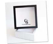 8x8 Shadow Box Picture Frame with Real Glass Deep Wood Memory Box Display case for Flowers, Ticket, Memorabilia, Keepsake, Medal, Art and Photos - 6cm