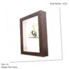 A4 Shadow Box Frame Dark Walnut - 3cm