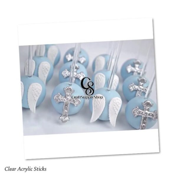 Clear Acrylic Sticks for Cake Toppers