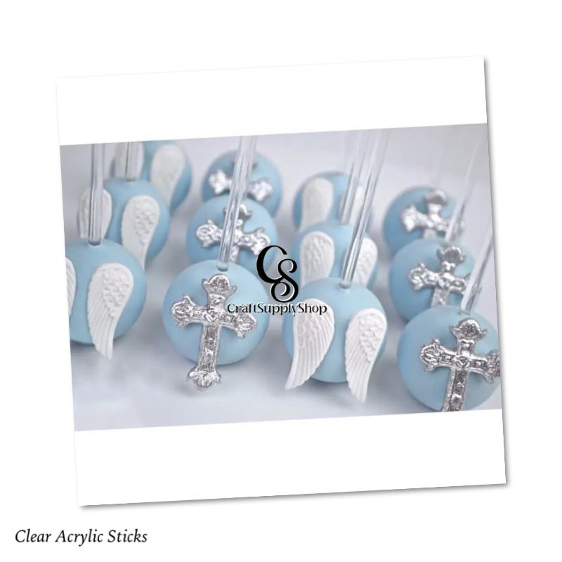 Clear Acrylic Sticks for Cake Toppers