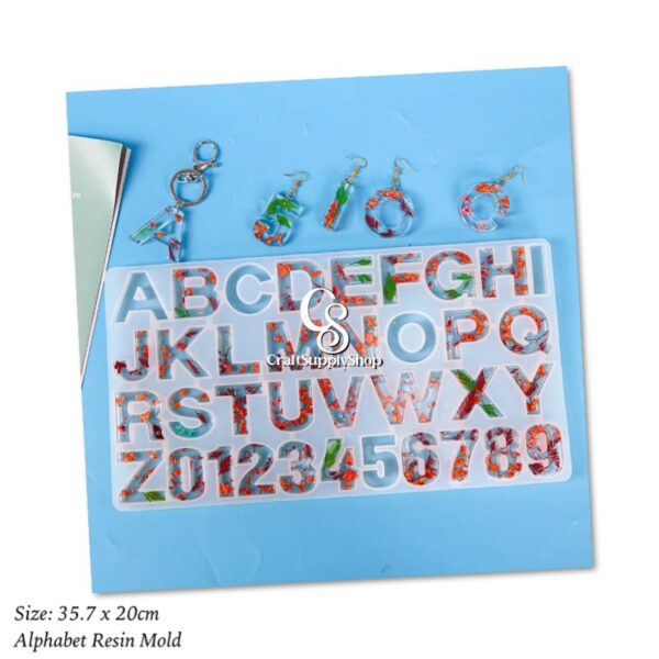 Alphabet and Number resin Mold