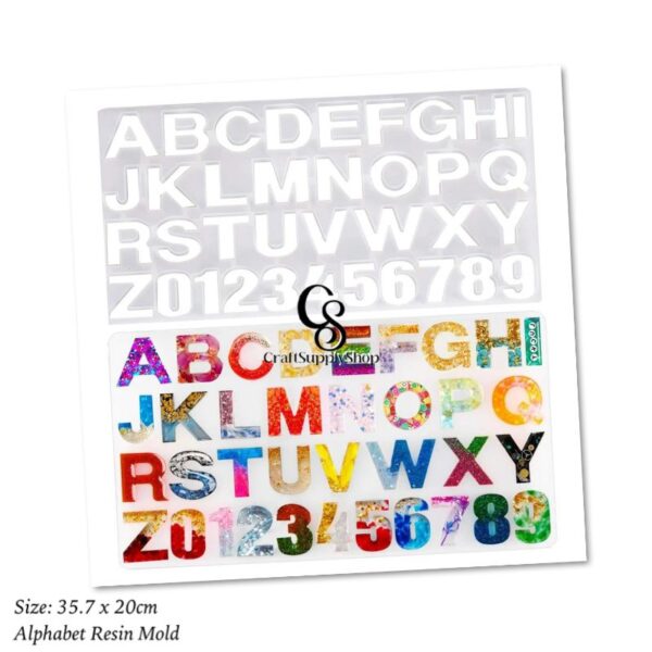 Alphabet and Number resin Mold