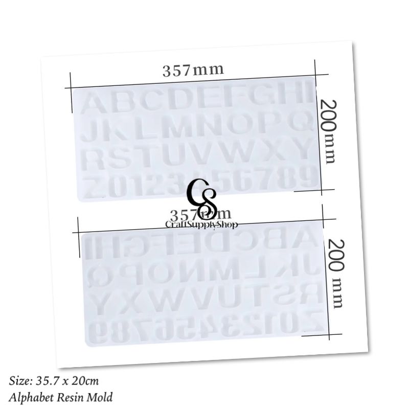 Alphabet and Number resin Mold (6) Alphabet and Number resin Mold
