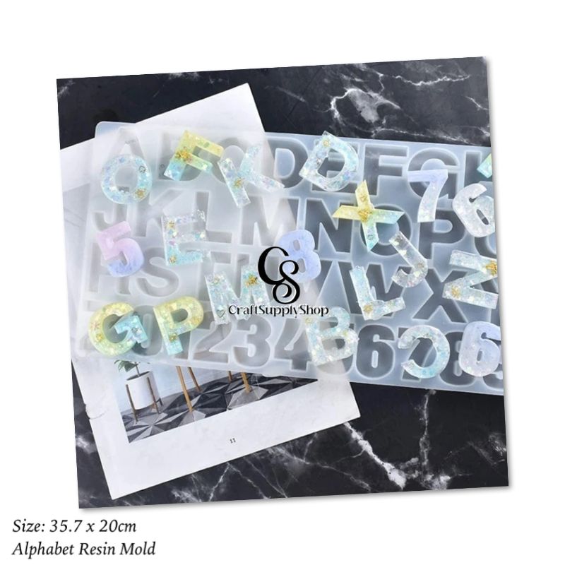 Alphabet and Number resin Mold (8) Alphabet and Number resin Mold