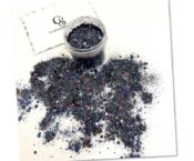 BX29 Metallic Iridescent Black Chunky glitter