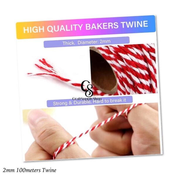 Red & White Bakers Twine