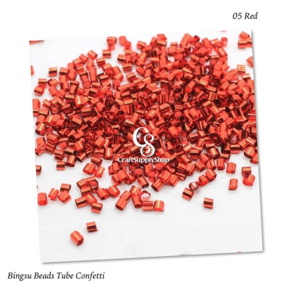 Bingsu Beads Tube Straw Confetti