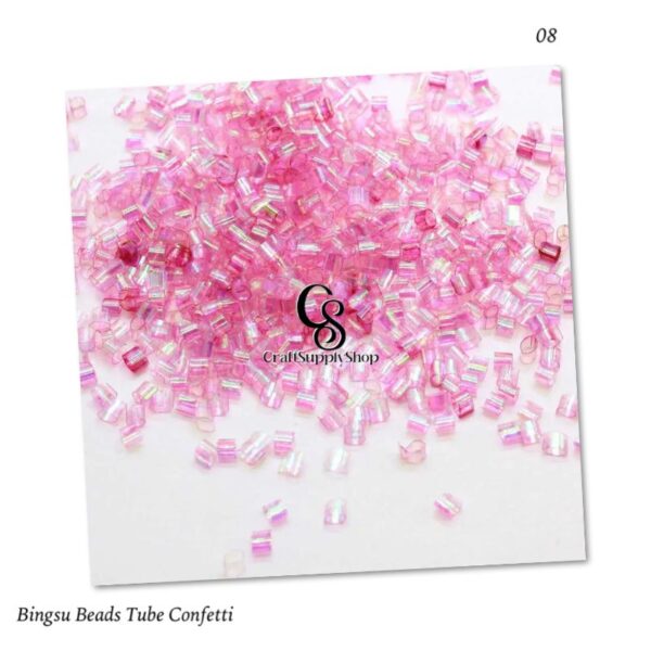 Bingsu Beads Tube Straw Confetti