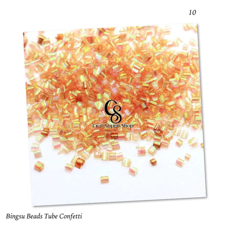 Bingsu Beads Tube Straw Confetti