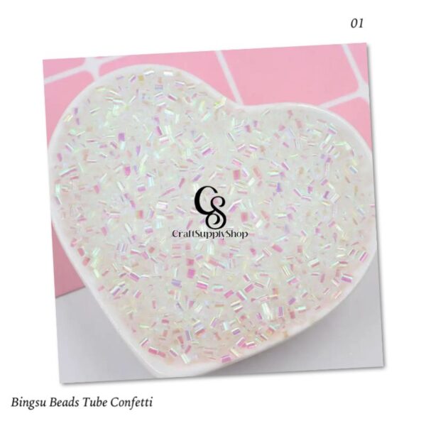 Bingsu Beads Tube Straw Confetti