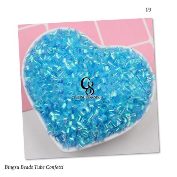 Bingsu Beads Tube Straw Confetti