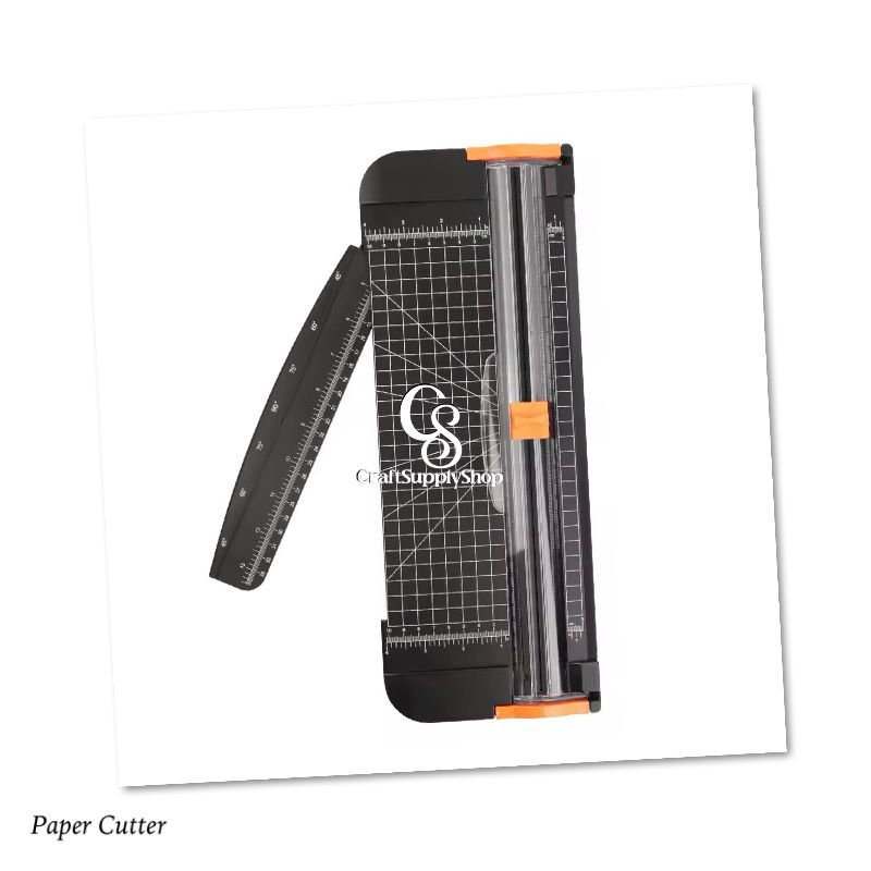 A4 Paper Cutter 12 inch Titanium Paper Trimmer Scrapbooking Tool with Automatic Security Safeguard and Side Ruler for Craft Paper, Black