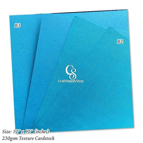 Blue textured cardstock 230gsm