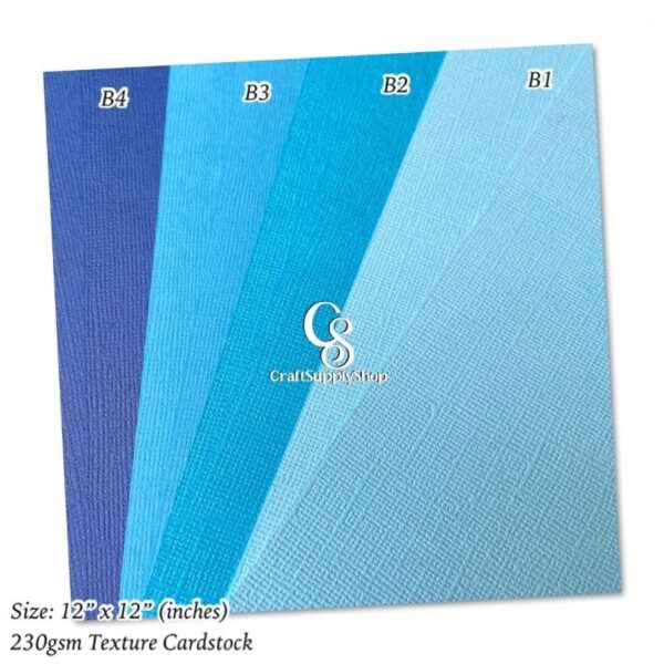 Blue textured cardstock 230gsm