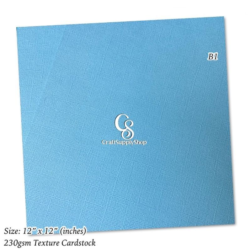 Blue textured cardstock 230gsm