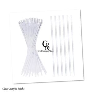 Clear Acrylic Sticks for Cake Toppers