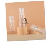 230ml Clear Bottle Push Down Empty Lockable Pump Dispenser Bottle for Liquids, Cleaning Isopropyl Alcohol Nail Polish and Makeup Remover