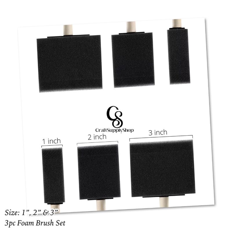 Foam Brush Set (5) Foam Brush Set